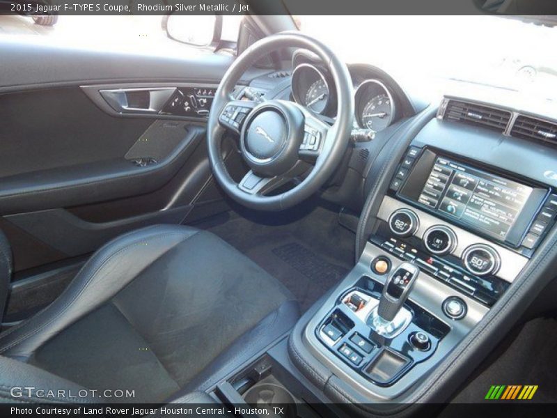 Rhodium Silver Metallic / Jet 2015 Jaguar F-TYPE S Coupe