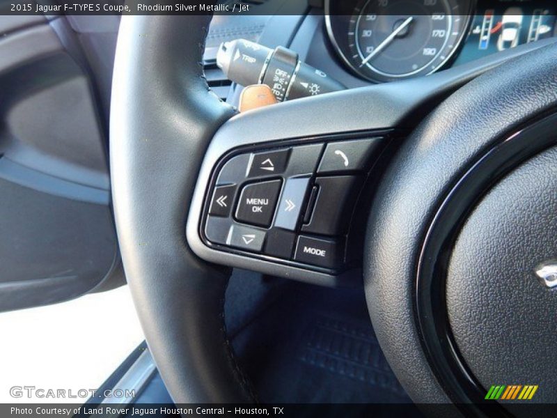 Rhodium Silver Metallic / Jet 2015 Jaguar F-TYPE S Coupe