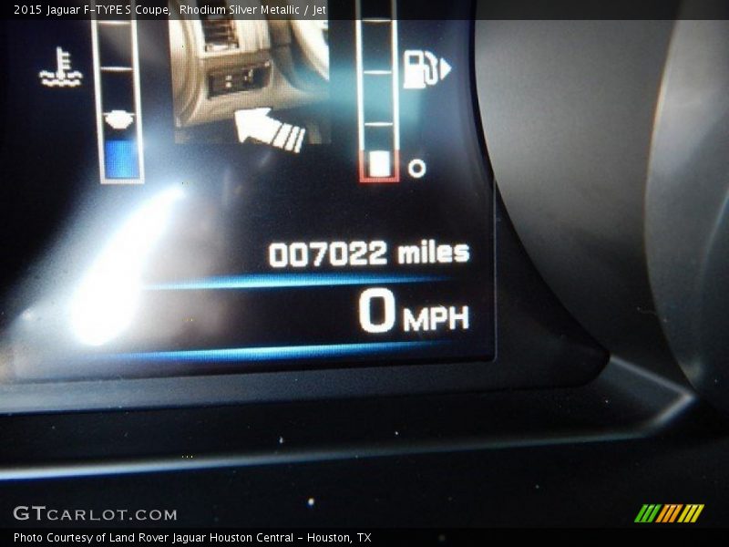 Rhodium Silver Metallic / Jet 2015 Jaguar F-TYPE S Coupe