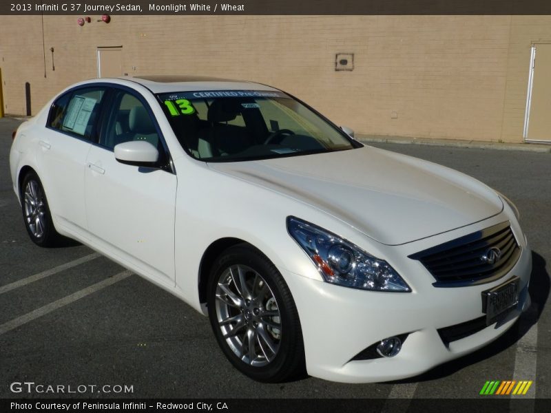 Moonlight White / Wheat 2013 Infiniti G 37 Journey Sedan