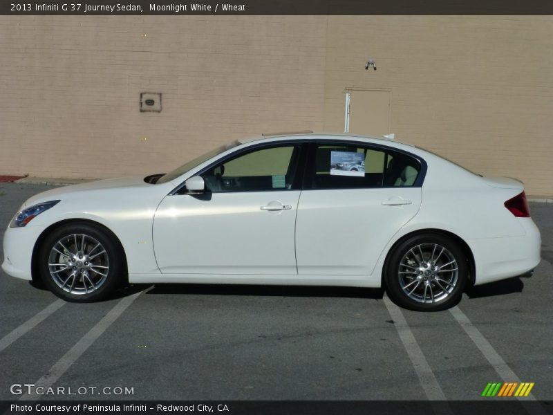 Moonlight White / Wheat 2013 Infiniti G 37 Journey Sedan