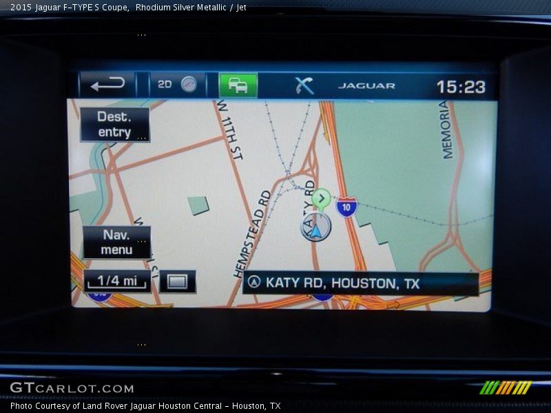 Rhodium Silver Metallic / Jet 2015 Jaguar F-TYPE S Coupe