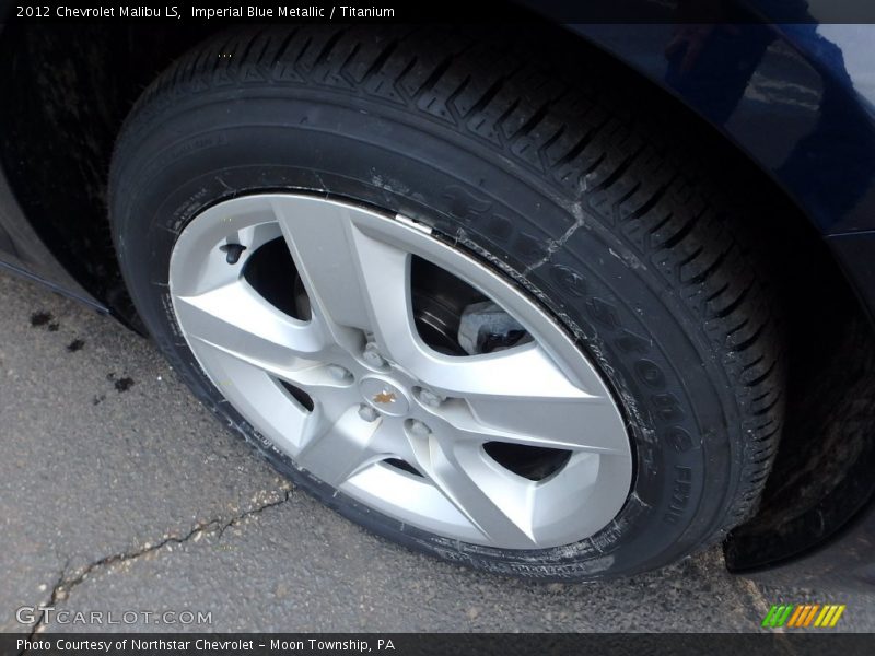 Imperial Blue Metallic / Titanium 2012 Chevrolet Malibu LS