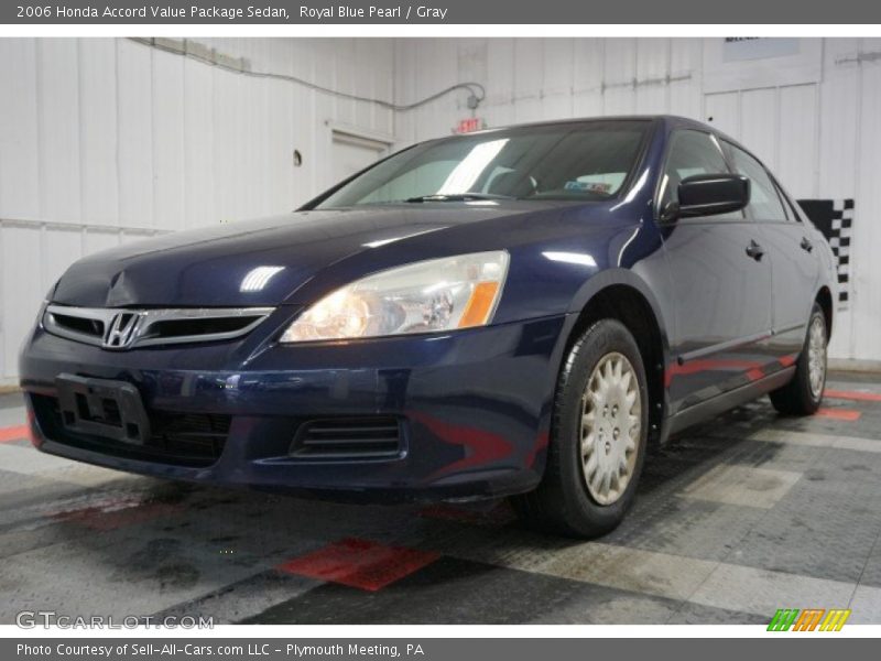 Royal Blue Pearl / Gray 2006 Honda Accord Value Package Sedan