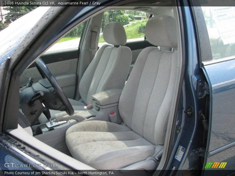 Aquamarine Pearl / Gray 2006 Hyundai Sonata GLS V6