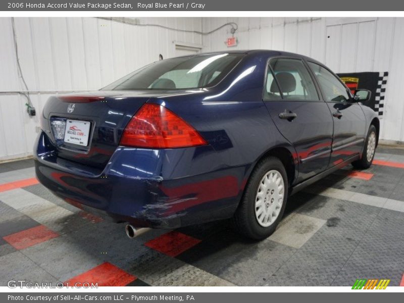Royal Blue Pearl / Gray 2006 Honda Accord Value Package Sedan