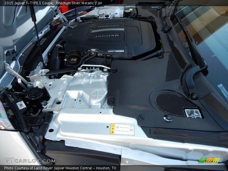 Rhodium Silver Metallic / Jet 2015 Jaguar F-TYPE S Coupe