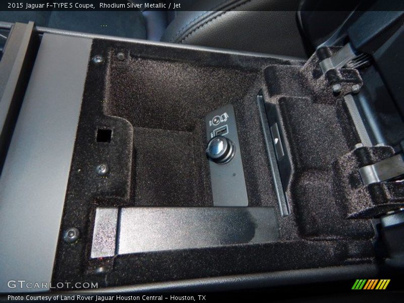 Rhodium Silver Metallic / Jet 2015 Jaguar F-TYPE S Coupe