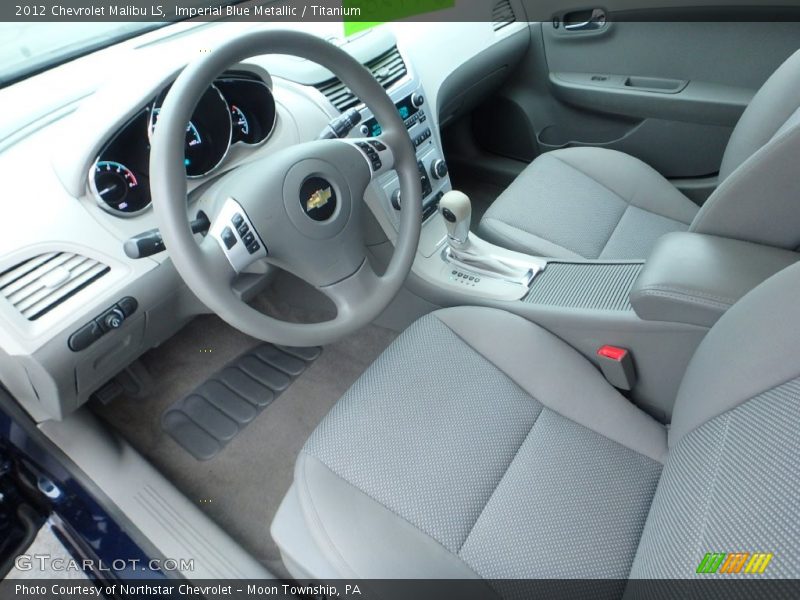 Imperial Blue Metallic / Titanium 2012 Chevrolet Malibu LS