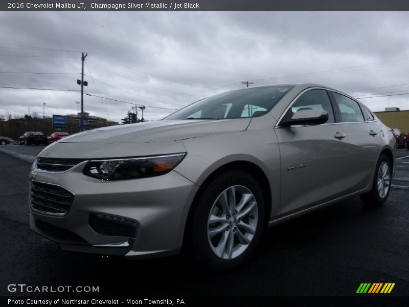 Champagne Silver Metallic / Jet Black 2016 Chevrolet Malibu LT