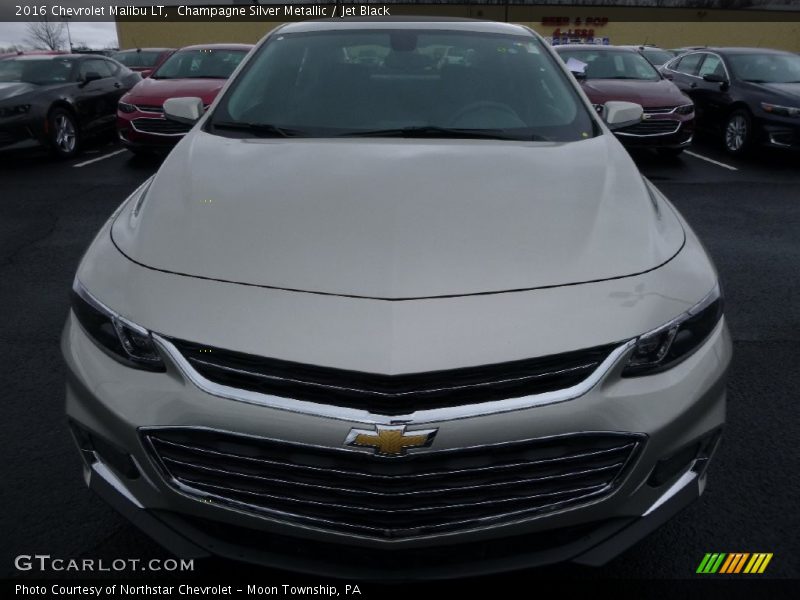 Champagne Silver Metallic / Jet Black 2016 Chevrolet Malibu LT