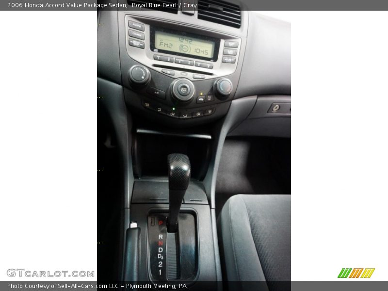 Royal Blue Pearl / Gray 2006 Honda Accord Value Package Sedan