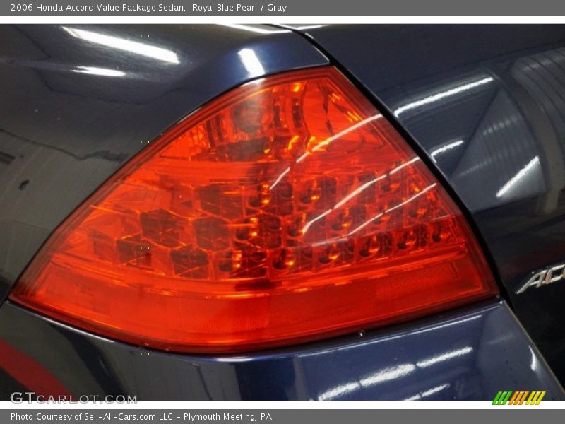 Royal Blue Pearl / Gray 2006 Honda Accord Value Package Sedan