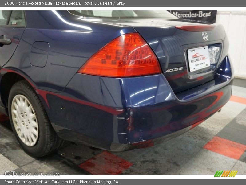 Royal Blue Pearl / Gray 2006 Honda Accord Value Package Sedan