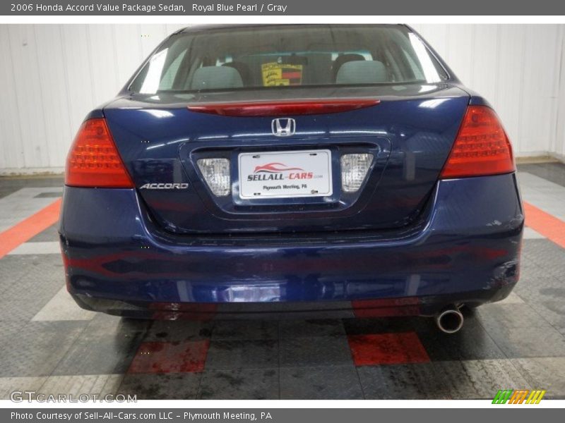 Royal Blue Pearl / Gray 2006 Honda Accord Value Package Sedan