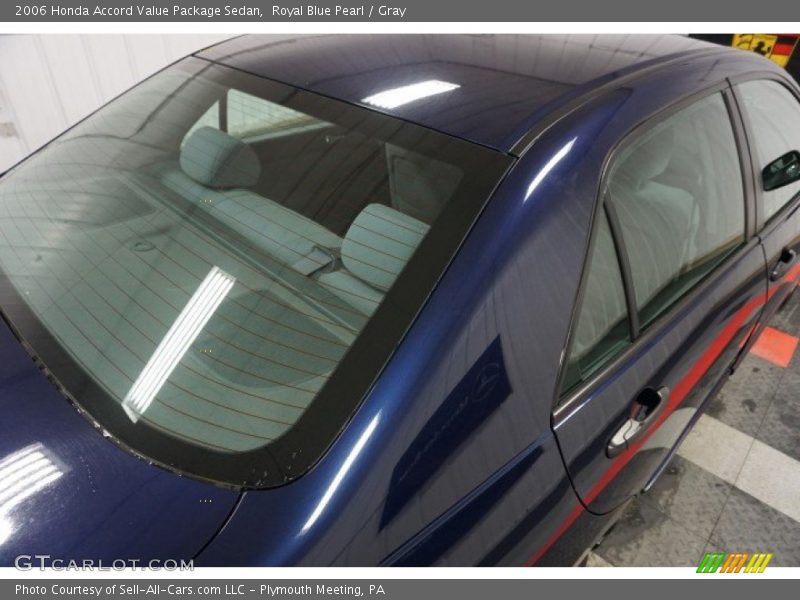 Royal Blue Pearl / Gray 2006 Honda Accord Value Package Sedan