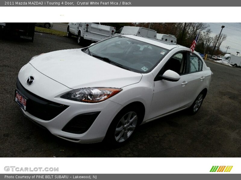 Crystal White Pearl Mica / Black 2011 Mazda MAZDA3 i Touring 4 Door