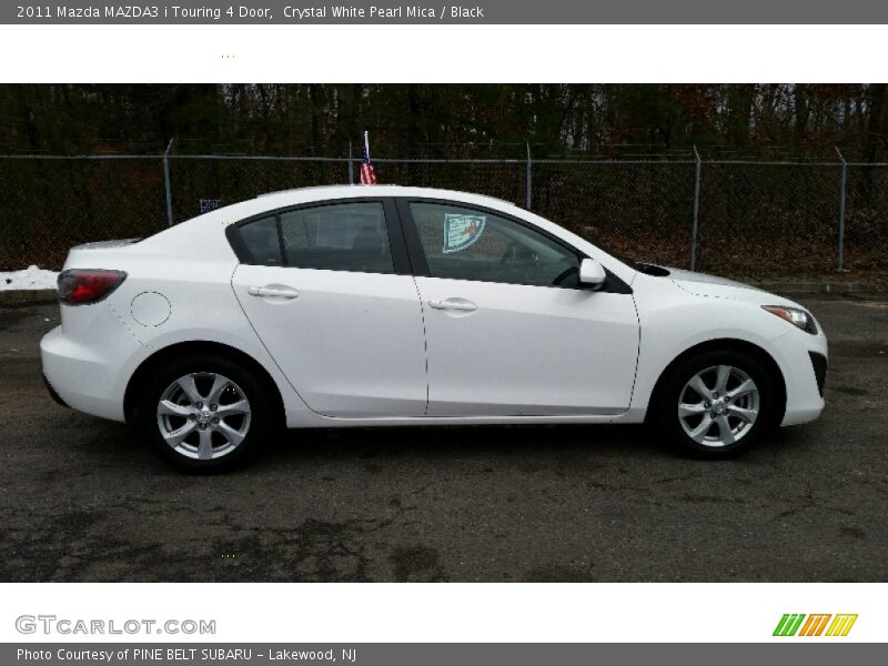 Crystal White Pearl Mica / Black 2011 Mazda MAZDA3 i Touring 4 Door