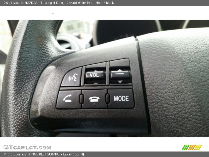 Crystal White Pearl Mica / Black 2011 Mazda MAZDA3 i Touring 4 Door