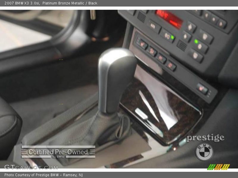 Platinum Bronze Metallic / Black 2007 BMW X3 3.0si