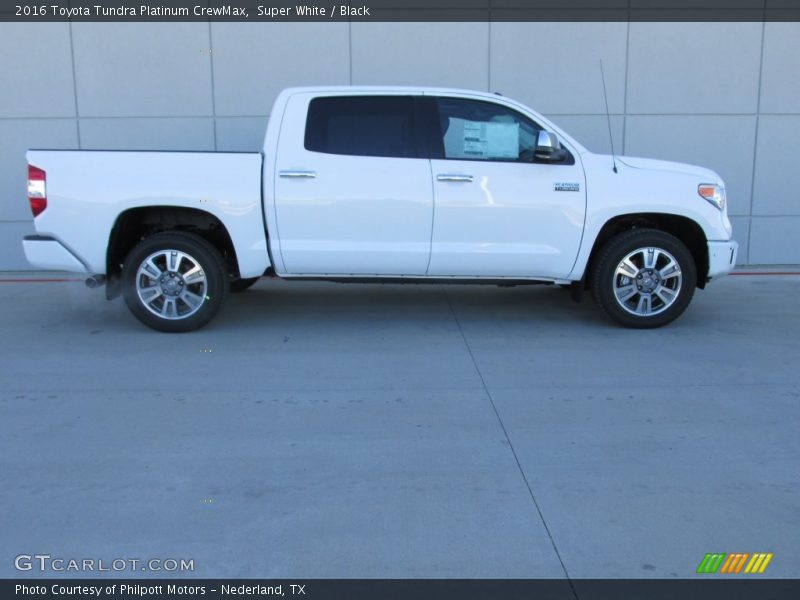 Super White / Black 2016 Toyota Tundra Platinum CrewMax