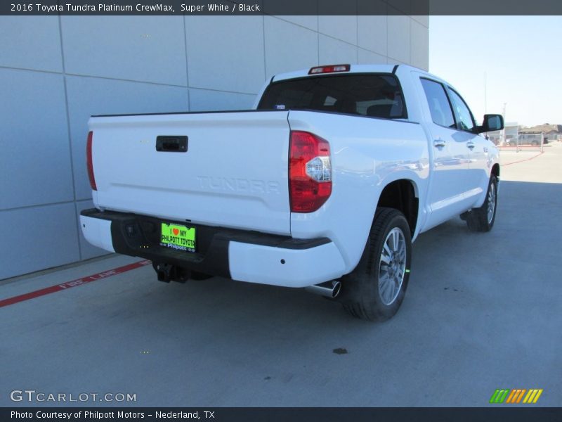 Super White / Black 2016 Toyota Tundra Platinum CrewMax