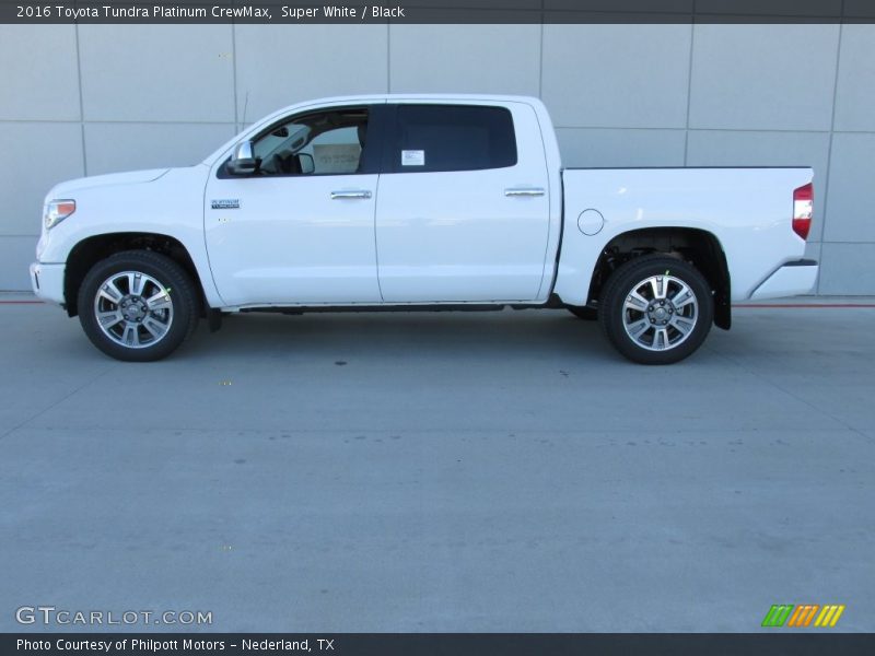 Super White / Black 2016 Toyota Tundra Platinum CrewMax