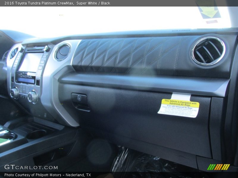 Super White / Black 2016 Toyota Tundra Platinum CrewMax