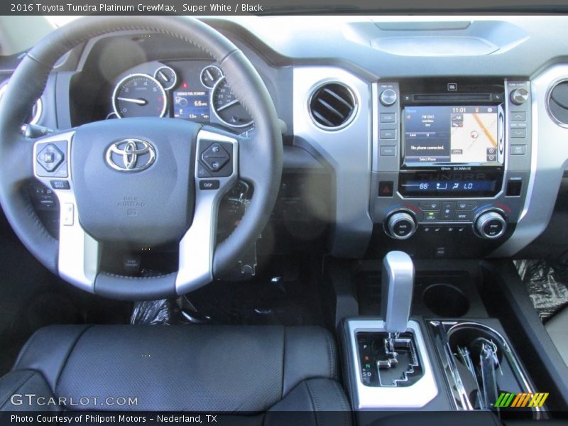 Super White / Black 2016 Toyota Tundra Platinum CrewMax