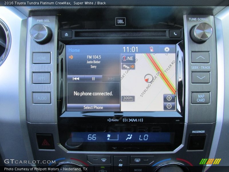 Super White / Black 2016 Toyota Tundra Platinum CrewMax