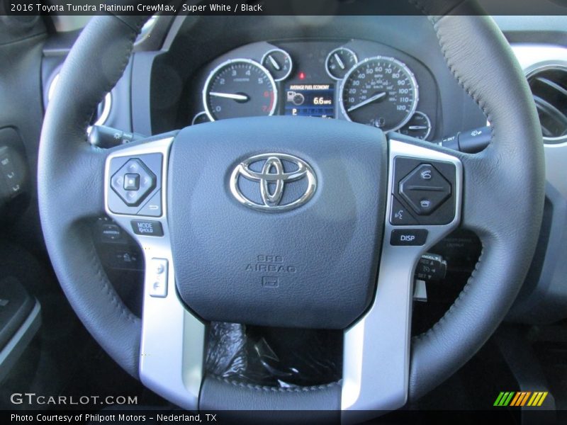 Super White / Black 2016 Toyota Tundra Platinum CrewMax