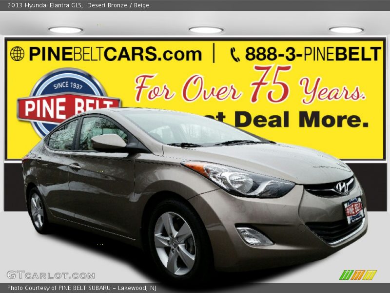 Desert Bronze / Beige 2013 Hyundai Elantra GLS