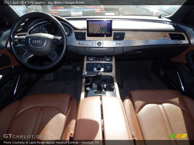 Ibis White / Nougat Brown 2011 Audi A8 4.2 FSI quattro