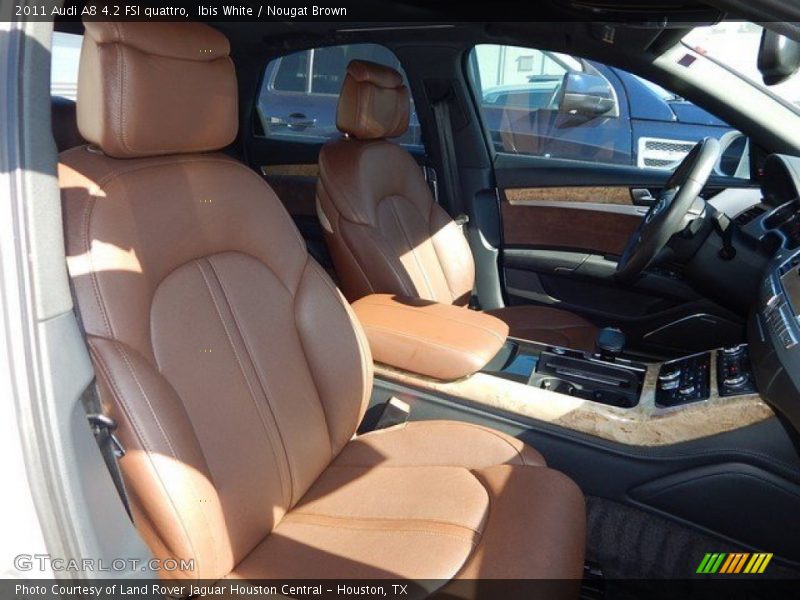 Ibis White / Nougat Brown 2011 Audi A8 4.2 FSI quattro