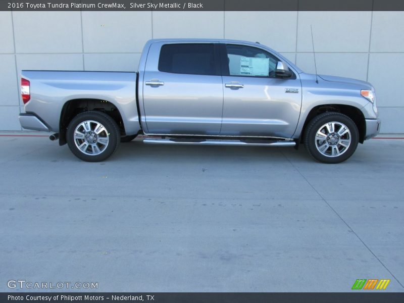 Silver Sky Metallic / Black 2016 Toyota Tundra Platinum CrewMax