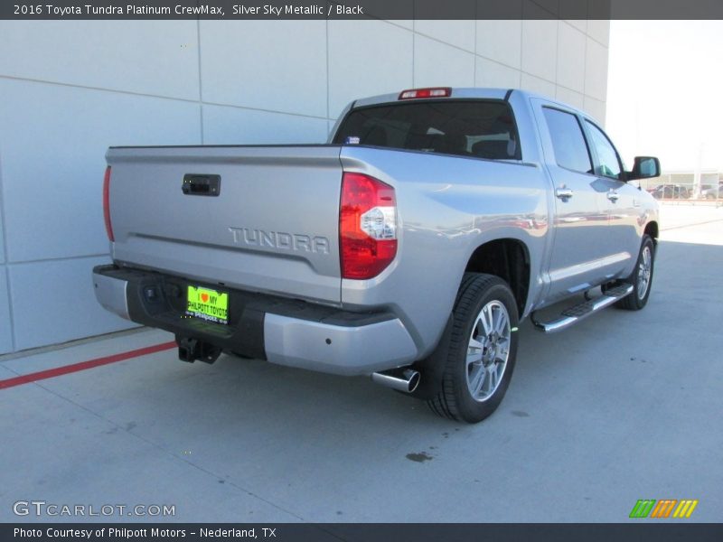 Silver Sky Metallic / Black 2016 Toyota Tundra Platinum CrewMax
