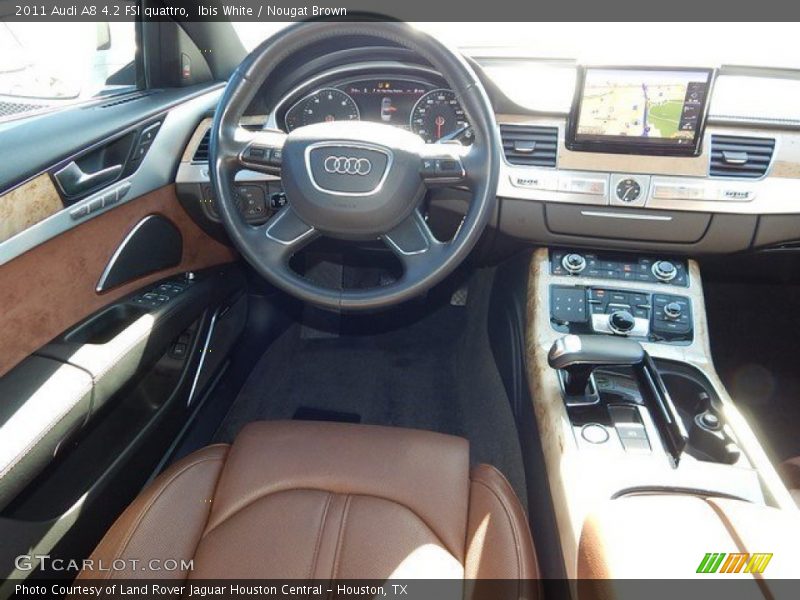 Ibis White / Nougat Brown 2011 Audi A8 4.2 FSI quattro