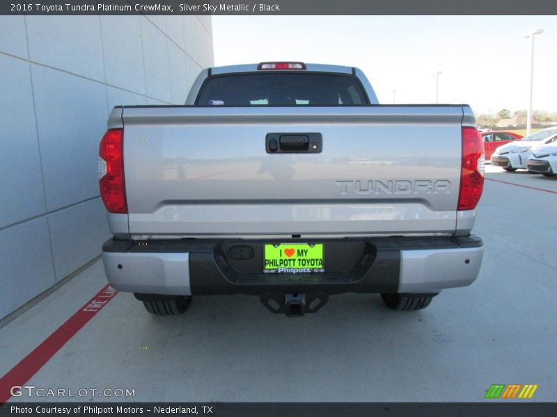 Silver Sky Metallic / Black 2016 Toyota Tundra Platinum CrewMax