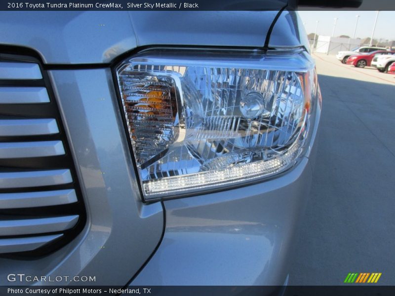 Silver Sky Metallic / Black 2016 Toyota Tundra Platinum CrewMax
