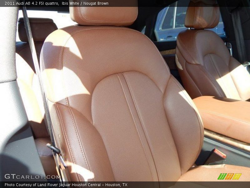 Ibis White / Nougat Brown 2011 Audi A8 4.2 FSI quattro