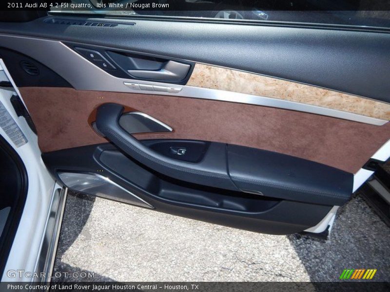 Ibis White / Nougat Brown 2011 Audi A8 4.2 FSI quattro