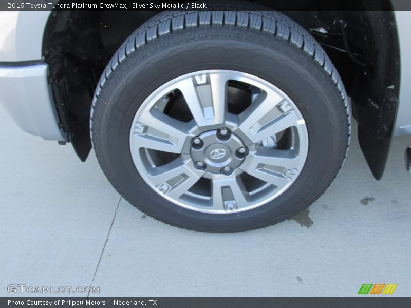 Silver Sky Metallic / Black 2016 Toyota Tundra Platinum CrewMax