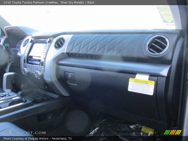 Silver Sky Metallic / Black 2016 Toyota Tundra Platinum CrewMax