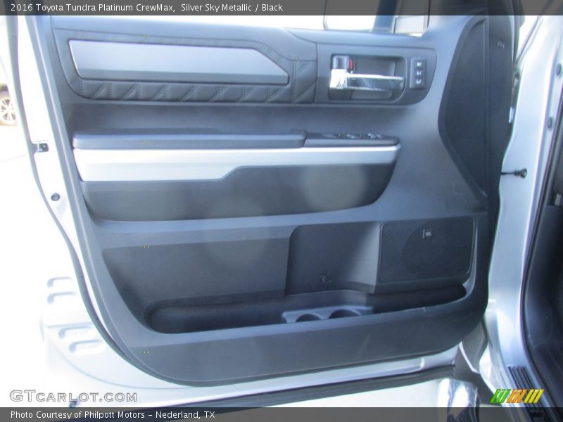 Silver Sky Metallic / Black 2016 Toyota Tundra Platinum CrewMax