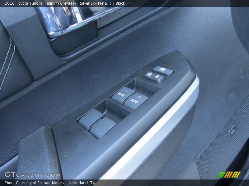 Silver Sky Metallic / Black 2016 Toyota Tundra Platinum CrewMax
