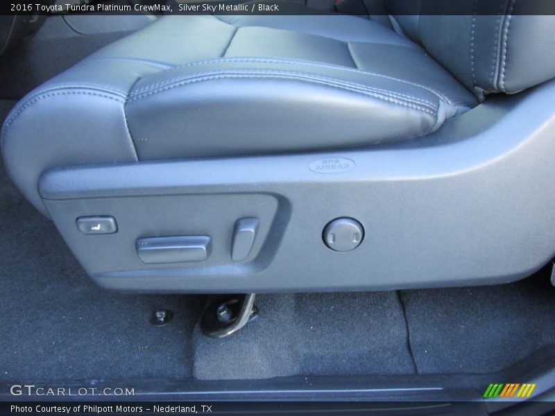 Silver Sky Metallic / Black 2016 Toyota Tundra Platinum CrewMax