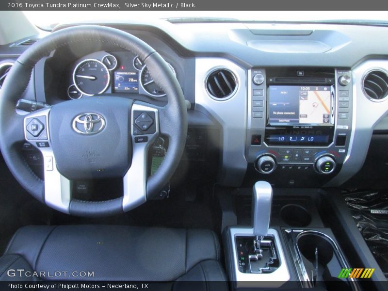 Silver Sky Metallic / Black 2016 Toyota Tundra Platinum CrewMax