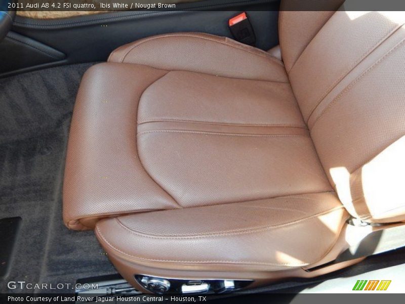 Ibis White / Nougat Brown 2011 Audi A8 4.2 FSI quattro