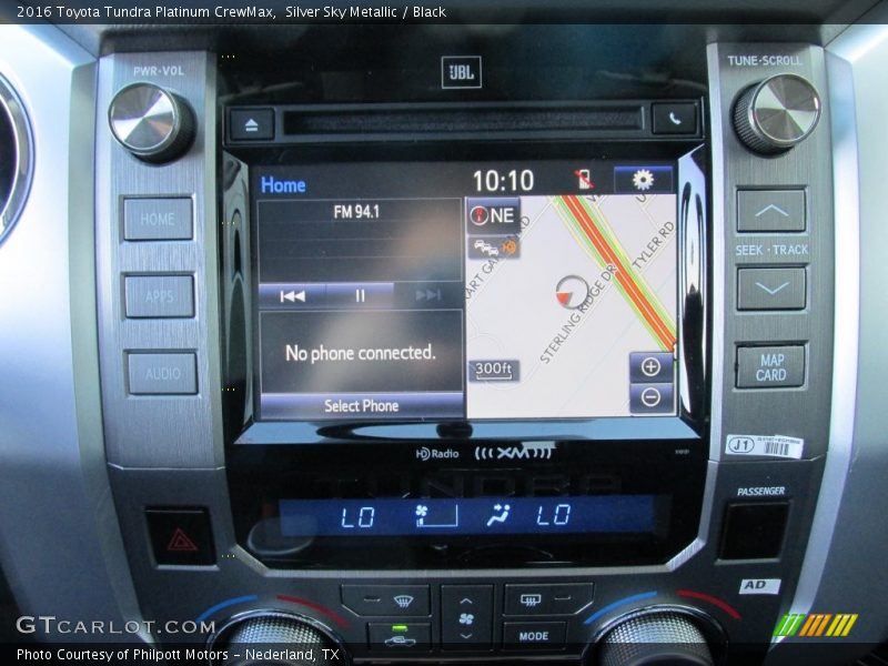 Silver Sky Metallic / Black 2016 Toyota Tundra Platinum CrewMax