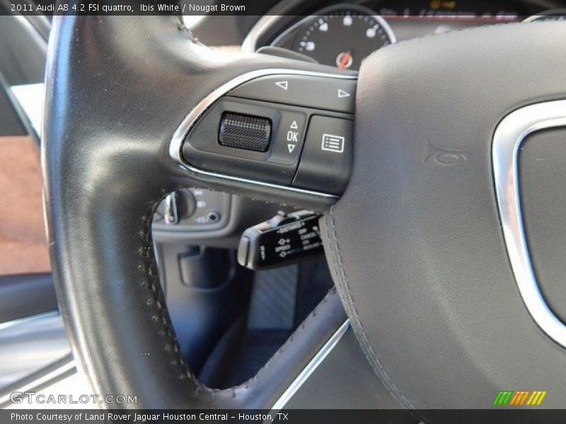 Ibis White / Nougat Brown 2011 Audi A8 4.2 FSI quattro